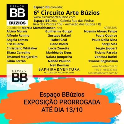 Espaço BB Buzios Rua das Pedras 6 Circuito Arte Búzios 2021