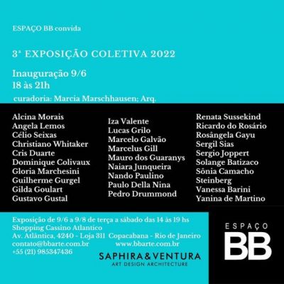 convite 3 exposição 2022 Espaço BB